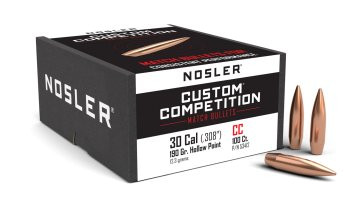 NOSLER CUSTOM COMPETITION .30/.308 190GR HPBT, VPE:100STÜCK, #53412