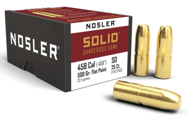 NOSLER DANGEROUS GAME .458/.458 500GR FP 25STÜCK, #27452