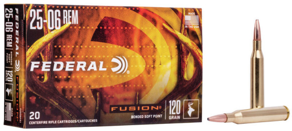 FEDERAL FUSION .25-06 REM 120GR SP, VPE: 20STÜCK, #F2506FS1