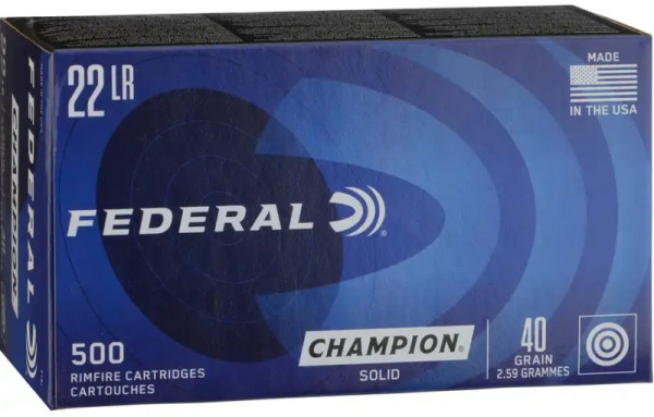 FEDERAL TARGET 22LR 40GR BLEI RN, VPE:500STÜCK, #714I