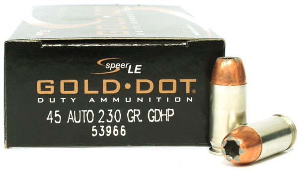 SPEER LAWMAN GOLD DOT .45 ACP 230GR HP, VPE: 50STÜCK, #53966