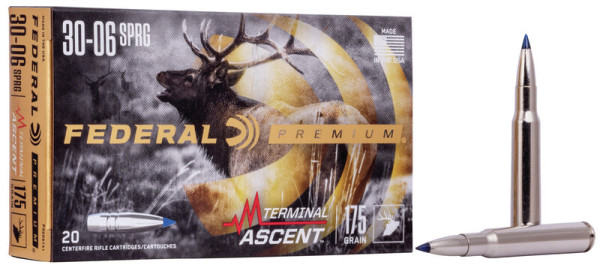 FEDERAL PREMIUM .30-06 SPRING. 175GR TERMINAL ASCENT, VPE: 20STÜCK, #P3006TA1