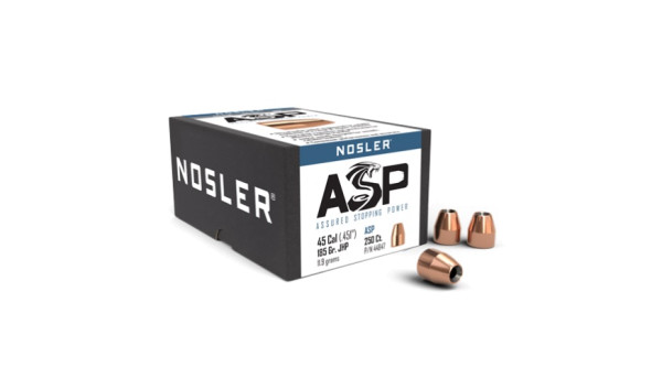 NOSLER CUSTOM COMPETITION .45/.451 185GR JHP, VPE:250STÜCK, #44847