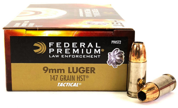 FEDERAL PREMIUM 9MM LUGER 147GR HST JHP PERSONAL DEFENSE, VPE: 20STÜCK, #P9HST2S