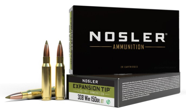 NOSLER E-TIP AMMO .308 WIN 150GR E-TIP, VPE: 20STÜCK, #40034
