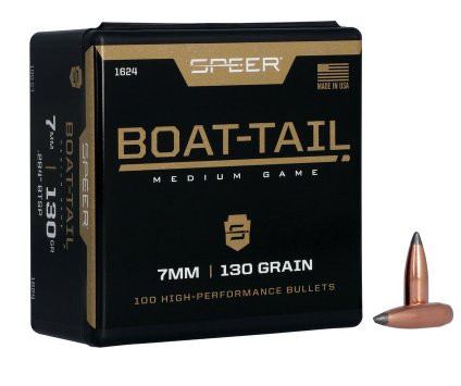 SPEER BOAT TAIL 7MM/.284 130GR BT, VPE:100STÜCK, #1624
