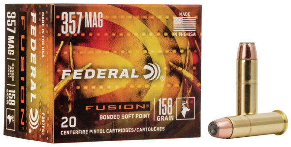 FEDERAL FUSION.357 MAG 158GR, VPE:20STÜCK, #F357FS1