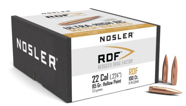 NOSLER RDF .22/.224 85GR HPBT, VPE: 100STÜCK, #53441