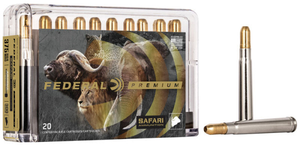 FEDERAL PREMIUM SAFARI .375 H&H MAG 300GR TROPHY BONDED SLEDGEHAMMER SOLID, VPE: 20STÜCK, #P375T2