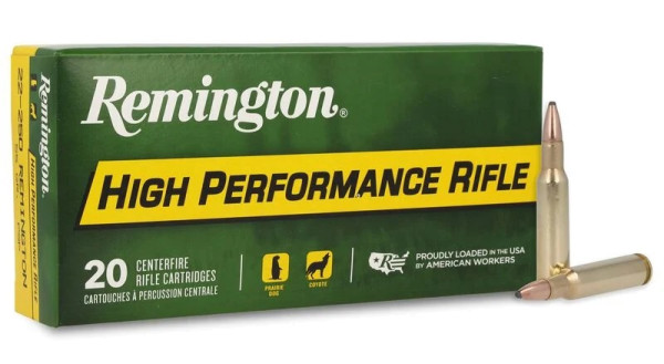 REMINGTON HIGH PERFORMANCE .222 REM 50GR PTD SP, VPE:20STÜCK, #21303