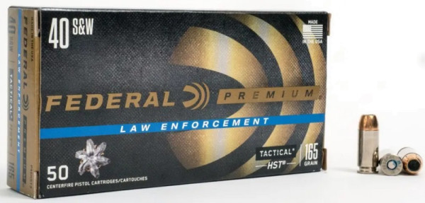 FEDERAL 40S&W 165GR HST HP, VPE:50STÜCK, #P40HST3