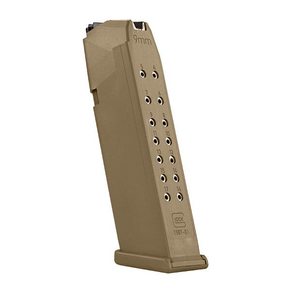 GLOCK MAGAZIN G19X 17RD 9MM LUGER COYOTE, #39054
