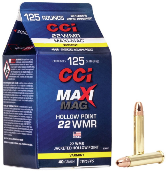 CCI MAXI MAG .22WMR 40GR JHP VPE: 125STÜCK, #00920CC
