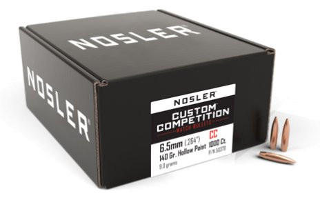NOSLER CUSTOM COMPETITION 6,5MM/.264 140GR HPBT, VPE:1000STÜCK, #50379