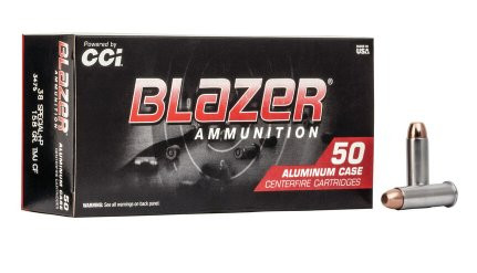 CCI BLAZER ALUMINIUM .38 SPECIAL 158GR TMJ+P, VPE:50STÜCK, #3519