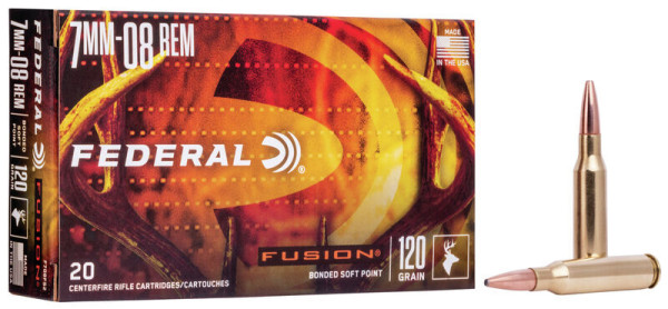 FEDERAL FUSION 7MM-08 REM 120GR SP, VPE: 20STÜCK, #F708FS2