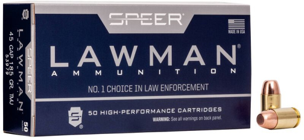 SPEER LAWMAN 45GAP 185GR TMJ, VPE:50STÜCK, #53979