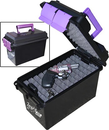 MTM HANDGUN CONCEAL CARRY CASE PURPLE, #HCC-25