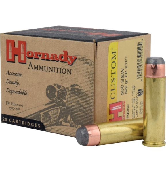 HORNADY CUSTOM .500 S&W 500GR XTP FP, VPE: 20STÜCK, #9252