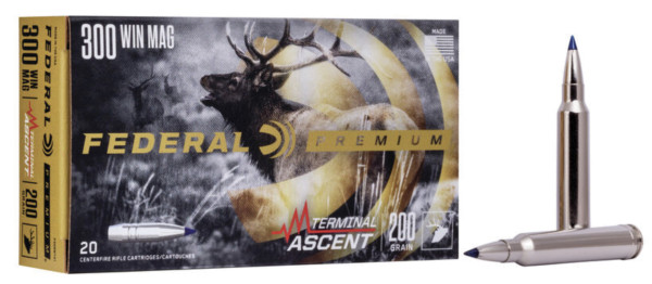 FEDERAL #P300WTA1 PREMIUM .300 WINMAG 200GR TERMINAL ASCENT, VPE: 20STÜCK