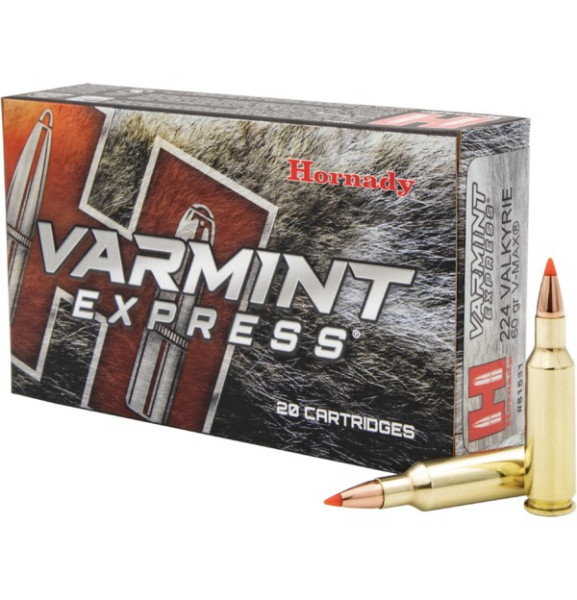 HORNADY VARMINT EXPRESS .224 VALKYRIE 60GR V-MAX, VPE: 20STÜCK, #81531