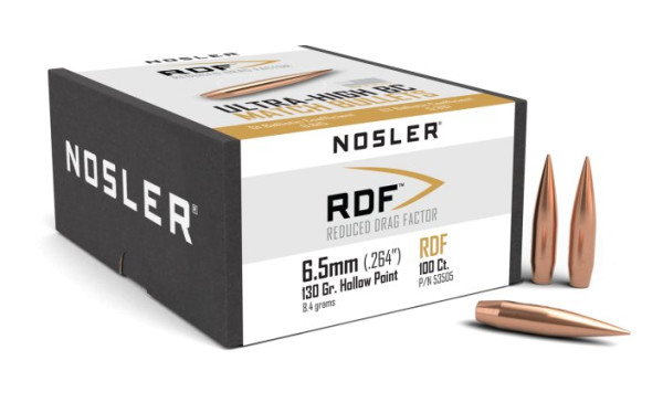 NOSLER RDF 6,5MM/.264 130GR HPBT, VPE:100STÜCK, #53505