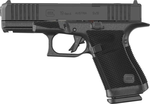 GLOCK PISTOLE G19 GEN6/OR/FS 9MM LUGER 4"/10,2CM VERSTELLBARE VISIERUNG/2KG STEUERFEDER, #18673