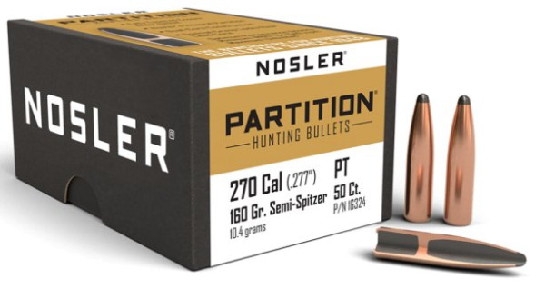 NOSLER PARTITION .270/.277 160GR SP, VPE: 50STÜCK, #16324