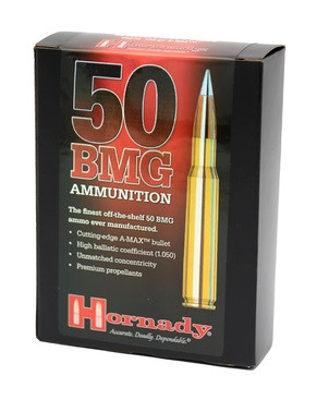 HORNADY MUNITION .50 BMG 750GR A-MAX 10STÜCK, #8270
