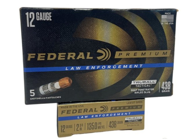 FEDERAL TACTICAL RIFLED SLUGS 12/70 28G TRUBALL DEEP, #LEB127DPRS