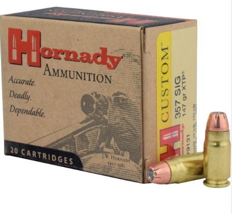 HORNADY .357 SIG 147GR JFP/XTP 20STÜCK, #9131
