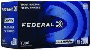 FEDERAL ZÜNDHÜTCHEN SMALL MAG PISTOL PRIMER, VPE:1000STÜCK, #200I