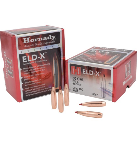 HORNADY ELD-X .30/.308 200GR, VPE: 100STÜCK, #3076
