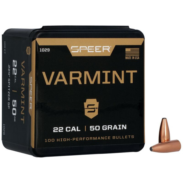 SPEER VARMINT .22/.224 50GR SP, VPE: 100STÜCK, #1029