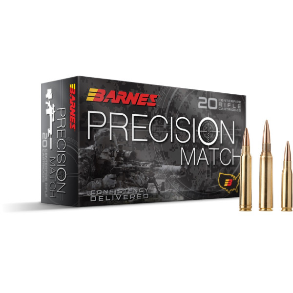 BARNES PRECISION MATCH RIFLE .223REM 77GR MATCH BURNER OTM BT, VPE:20 STÜCK, #32018