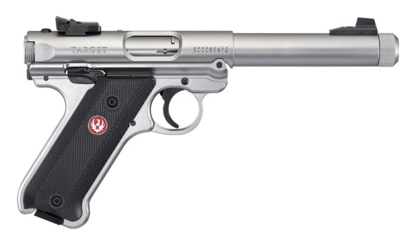 RUGER PISTOLE MARK IV TARGET .22 LR 5,5"/13,98CM SATINIERTER EDELSTAHL, #40126