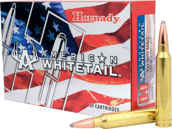 HORNADY AMERICAN WHITETAIL .300 WIN MAG 150GR INTERLOCK, VPE: 20STÜCK #8204