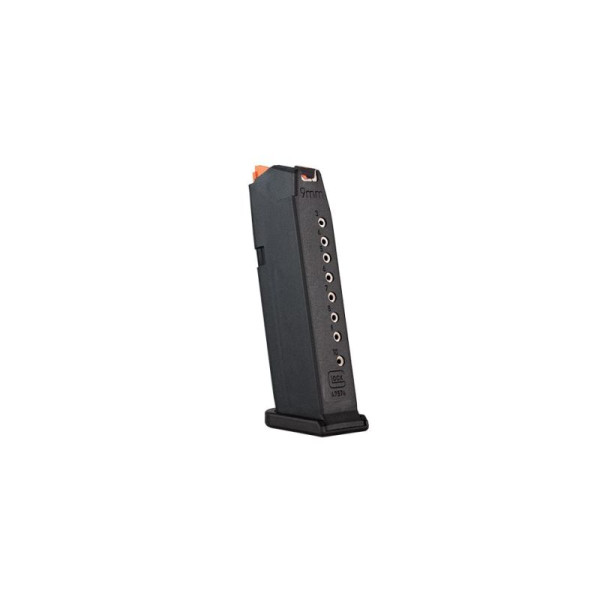 GLOCK MAGAZIN G43X/G48 SLIM-01 10RD 9MM LUGER SCHWARZ/ORANGE, #47575
