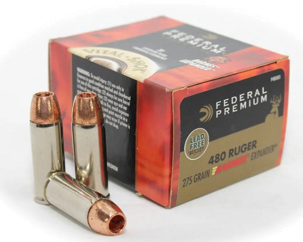 FEDERAL PREMIUM .480 RUGER 275GR BARNES EXPANDER, VPE: 20STÜCK, #P480XB1
