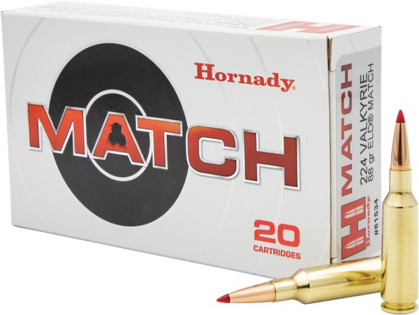 HORNADY MATCH .224 VALKYRIE 88GR ELD-MATCH VPE: 20STÜCK, #81534