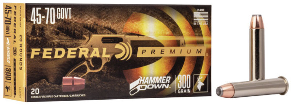 FEDERAL PREMIUM .45-70 GOVT. 300GR HAMMER DOWN, VPE: 20STÜCK #LG45701