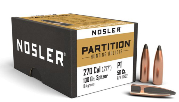 NOSLER PARTITION .270/.277 130GR SP, VPE: 50STÜCK, #16322