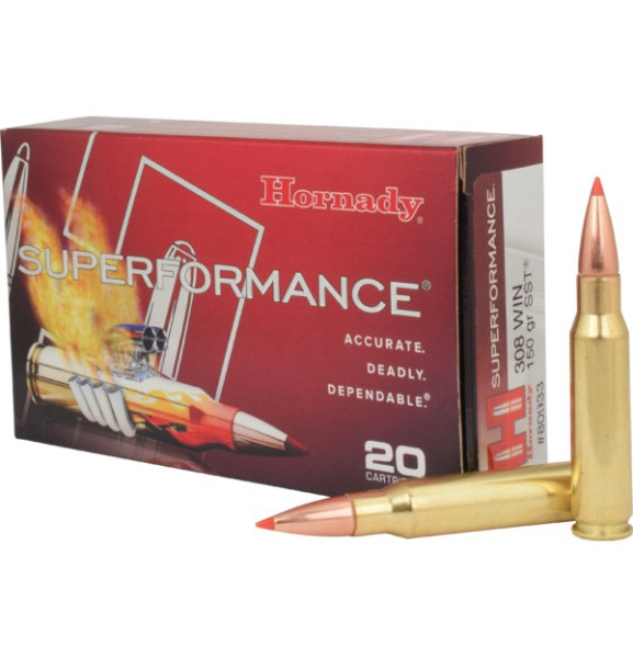 HORNADY SUPERFORMANCE .308WIN 150GR SST, VPE: 20STÜCK, #80933