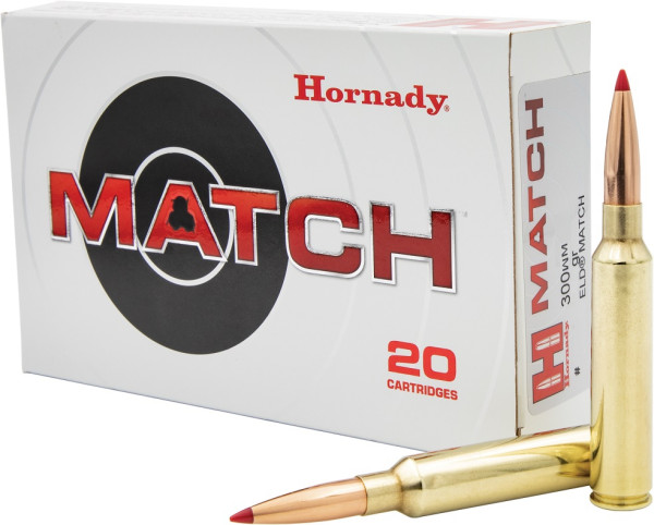 HORNADY MATCH .300WINMAG 195GR ELD MATCH, VPE: 20STÜCK #82180
