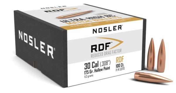 NOSLER RDF .30/.308 175GR HPBT, VPE: 100STÜCK, #53170