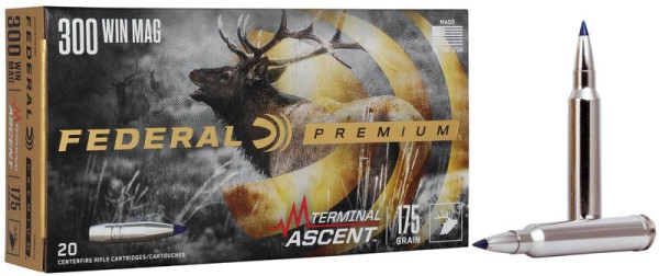 FEDERAL .300 WIN MAG 175GR TERMINAL ASCENT, VPE: 20STÜCK, #P300WTA2