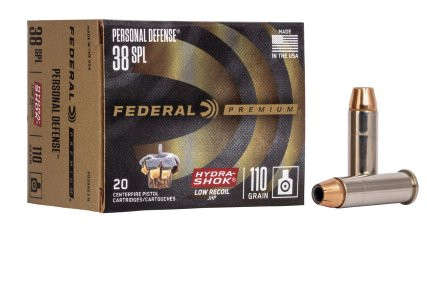 FEDERAL HYDRA-SHOK .38 SPECIAL 110GR JHP, VPE:20STÜCK, #PD38HS3H