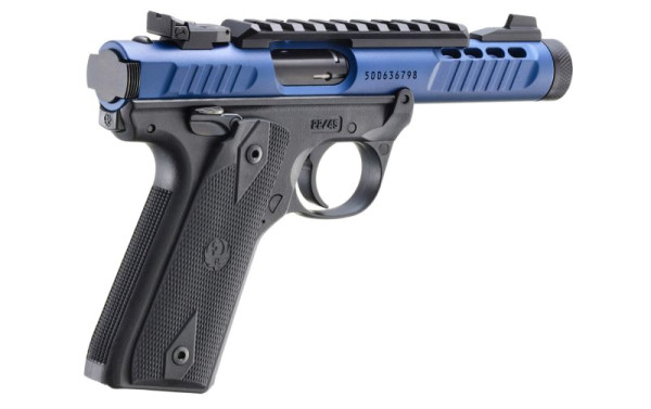 RUGER PISTOLE MARK IV 22/45 LITE .22 LR 4,4"/11,18CM BLAU ANODIZED 1/2"-28, #43961