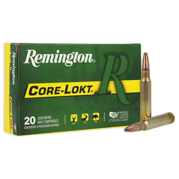 REMINGTON CORE LOKT R338W2 STD. .338 WIN MAG 250GR PTD SP, VPE:20STÜCK, #22191