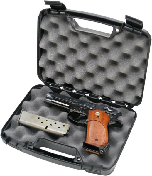 MTM SINGLE HANDGUN CASE UP TO 4 REVOLVER BLACK, #805-40